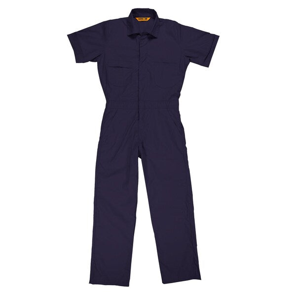 Coverall, Poplin, Short Sleeve, 2XL, Tall