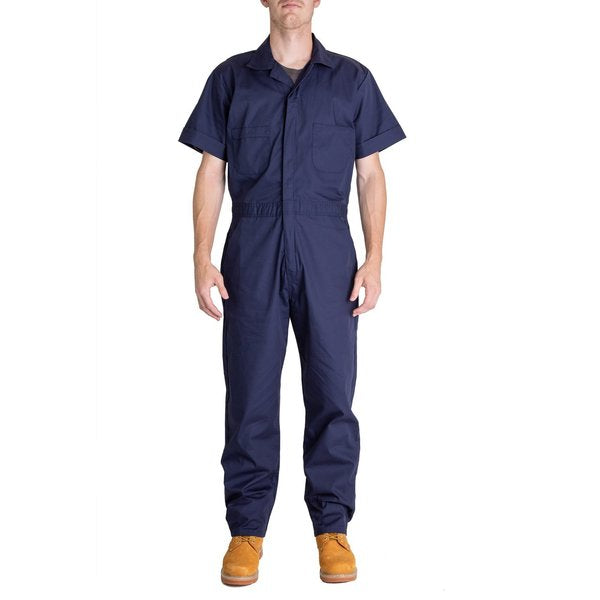 Coverall, Poplin, Short Sleeve, Med Short