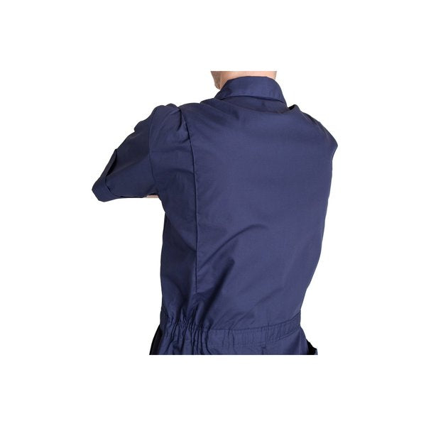 Coverall, Poplin, Short Sleeve, Med, Reg