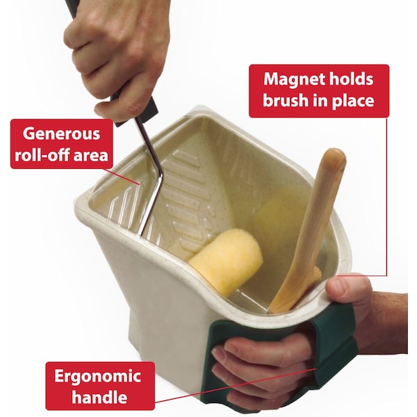 Polypropylene Paint Bucket, 1 qt