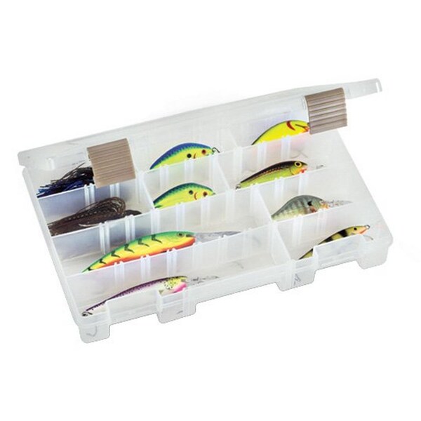 Adjustable Compartment Box with 4 to 24 compartments, Plastic, 1 3/4 in H x 7-1/4 in W