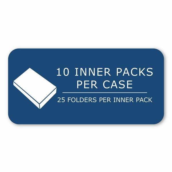 Case of Light Blue Paper Pocket Folders, 11.75