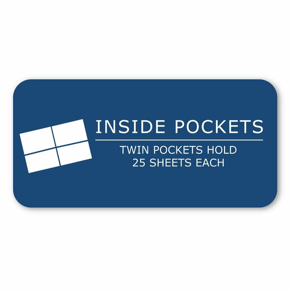 Case of Light Blue Paper Pocket Folders, 11.75