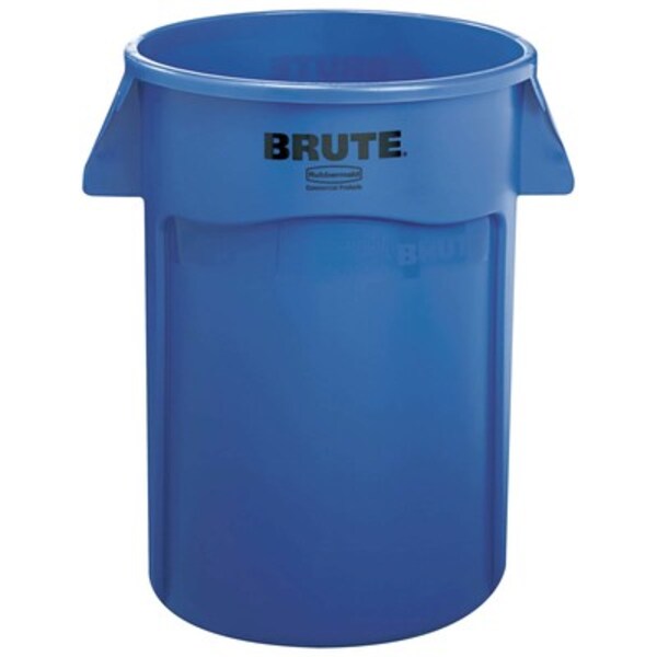 44 qt Trash Can, Blue, Plastic