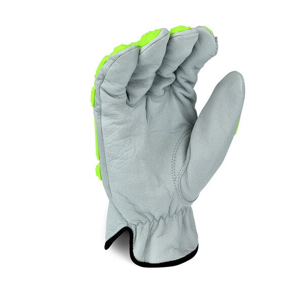 Cut Resistant Impact Gloves, A4 Cut Level, Uncoated, L, 1 PR