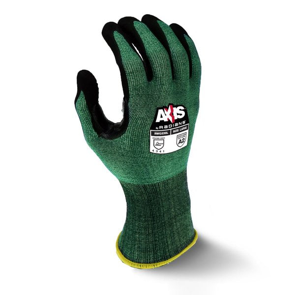 Cut Resistant Coated Gloves, A2 Cut Level, Foam Nitrile, M, 1 PR