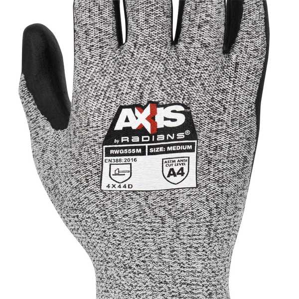 Cut Resistant Coated Gloves, A4 Cut Level, Foam Nitrile, S, 1 PR