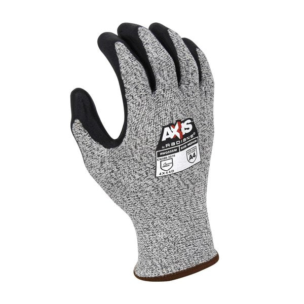 Cut Resistant Coated Gloves, A4 Cut Level, Foam Nitrile, L, 1 PR