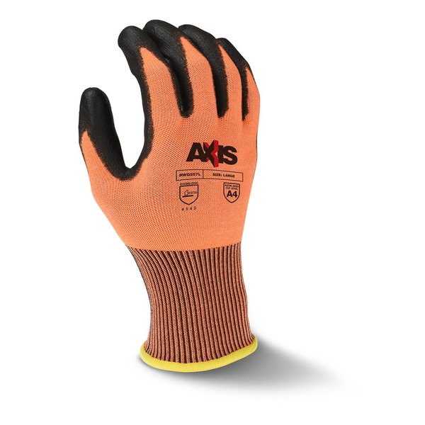 Cut Resistant Coated Gloves, A4 Cut Level, Polyurethane, 2XL, 1 PR
