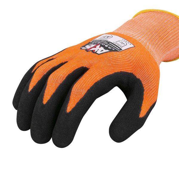 Cut Resistant Coated Gloves, A6 Cut Level, Nitrile, M, 1 PR