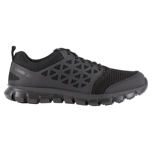 Mens Black Soft Toe Athlet Work Shoes, PR