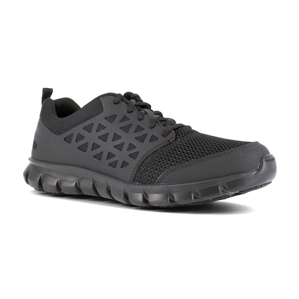 Mens Black Soft Toe Athlet Work Shoes, PR