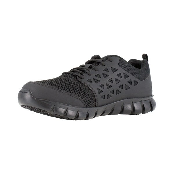 Mens Black Soft Toe Athlet Work Shoes, PR
