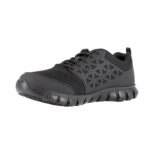 Mens Black Soft Toe Athlet Work Shoes, PR