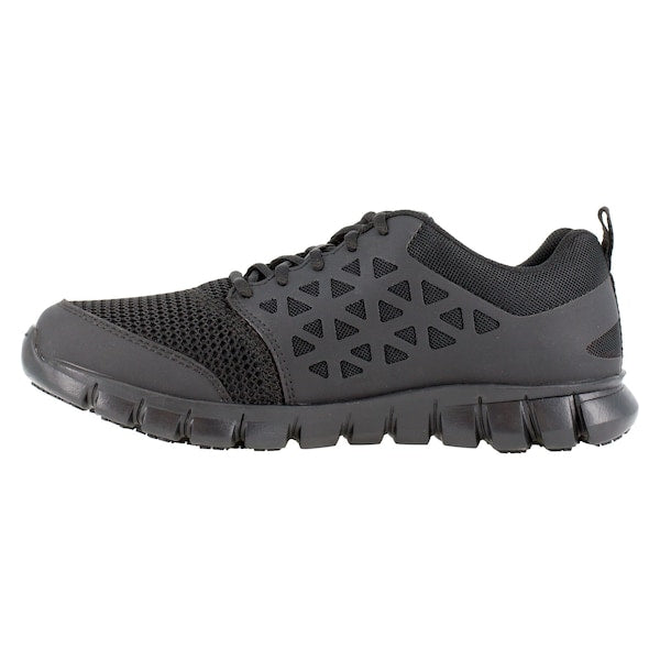 Mens Black Soft Toe Athlet Work Shoes, PR