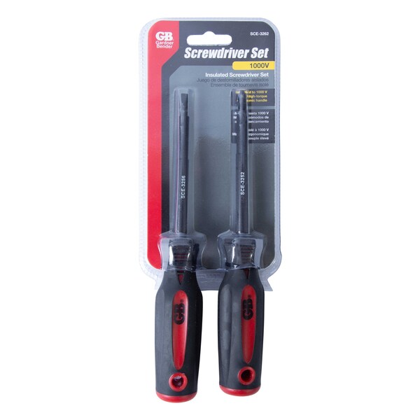 Insulated Screwdriver Set, 2-Pc
