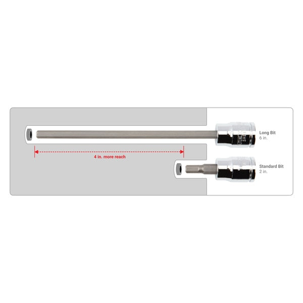 3/8 Inch Drive x 5/32 Inch Long Hex Bit Socket