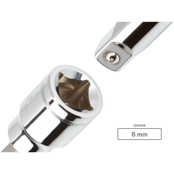 9 mm Tip, Hex Bit Socket 3/8 Inch Drive x 9 mm, Metric 3/8 in. Drive