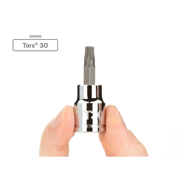 T10 Tip, Star Bit Socket 3/8 Inch Drive x T10 Tor, Torx 3/8 in. Drive