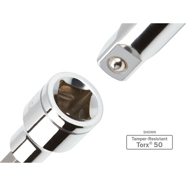 TR60 Tip, Star Bit Socket 1/2 Inch Drive x TR60 Ta, Tamper Resistant Torx 1/2 in. Drive