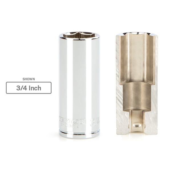 3/8 Inch Drive x 5/8 Inch Deep 6-Point Socket