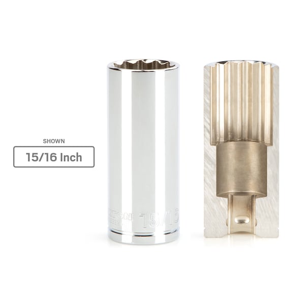 1/2 Inch Drive x 1-1/16 Inch Deep 12-Point Socket