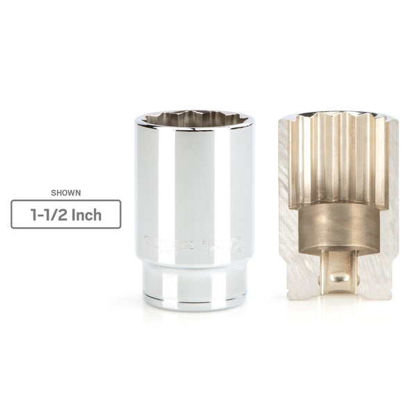 1/2 Inch Drive x 1-5/16 Inch Deep 12-Point Socket