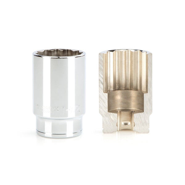 1/2 Inch Drive x 1-1/2 Inch Deep 12-Point Socket