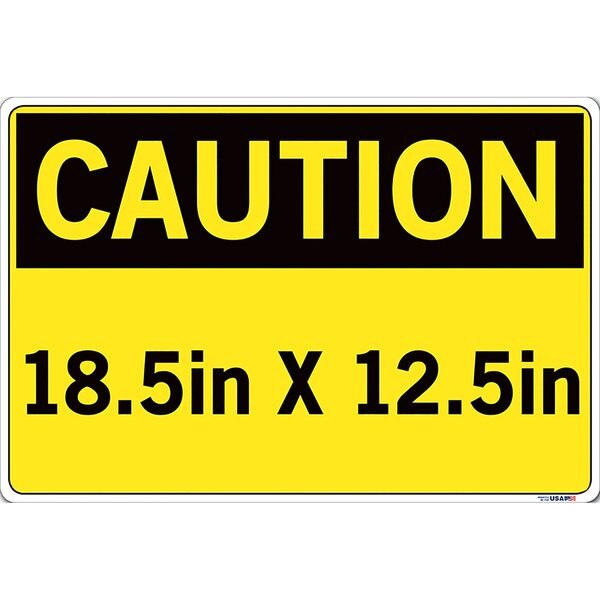 Vinyl Label Sign, 12-1/2