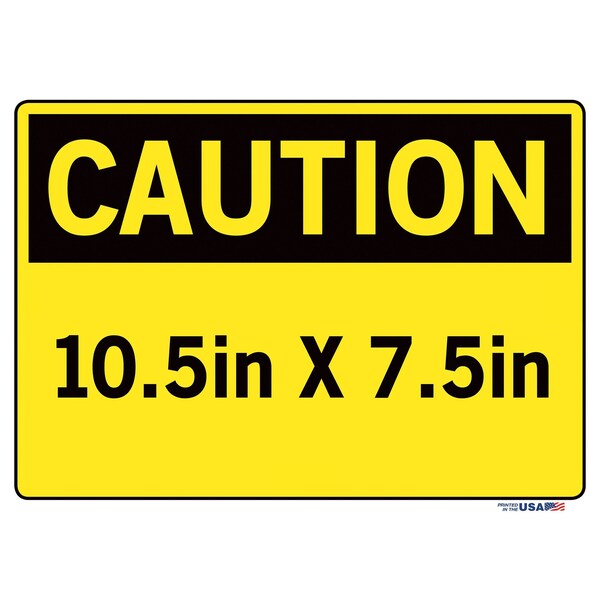 Vinyl Label Sign, 10-1/2