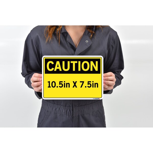 Vinyl Label Sign, 10-1/2