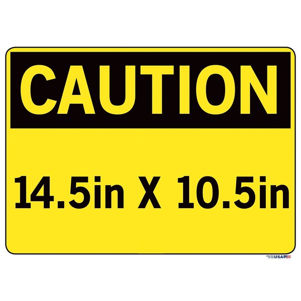 Vinyl Label Sign, 14-1/2