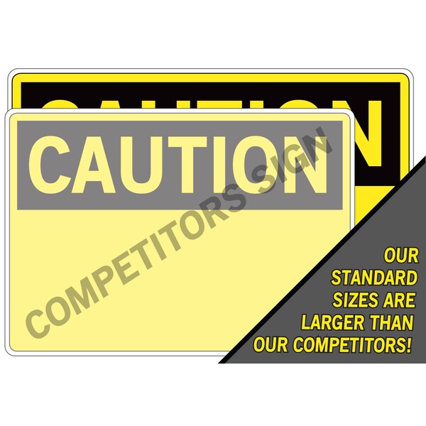 Vinyl Label Sign, 18-1/2