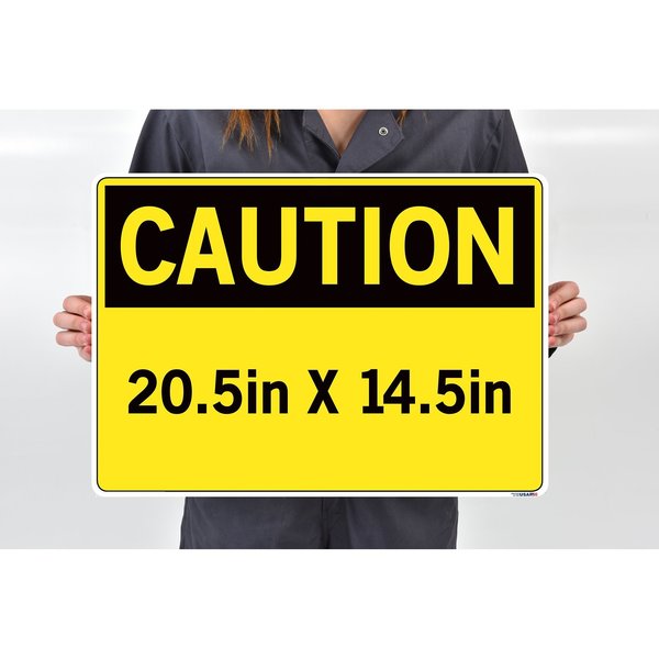 Vinyl Label Sign, 20-1/2