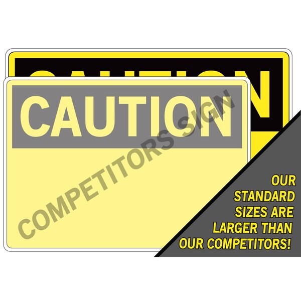 Vinyl Label Sign, 20-1/2