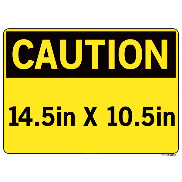 Vinyl Label Sign, 10-1/2