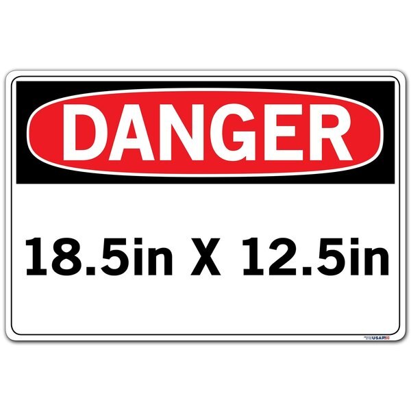 Vinyl Label Sign, 12-1/2