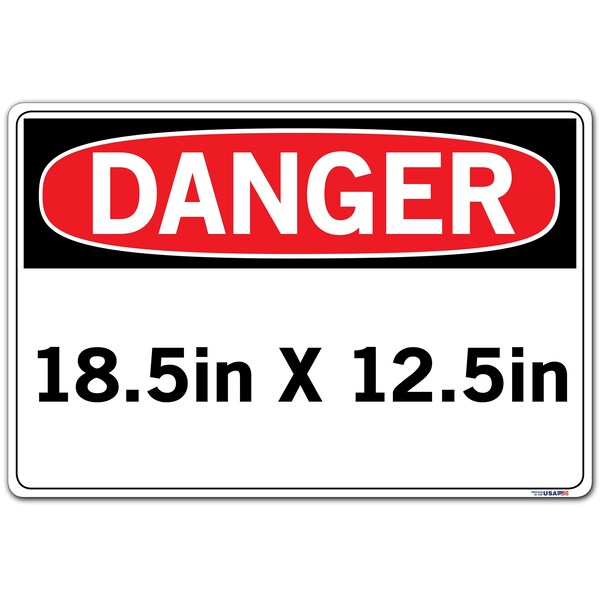 Vinyl Label Sign, 12-1/2