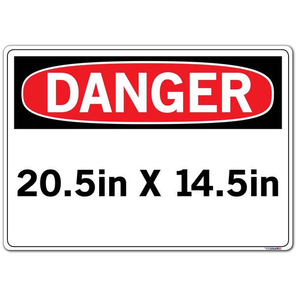 Vinyl Label Sign, 14-1/2