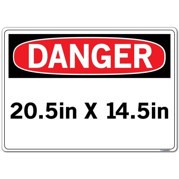 Vinyl Label Sign, 14-1/2