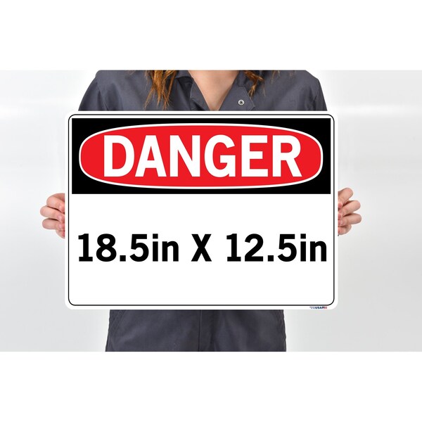 Vinyl Label Sign, 12-1/2