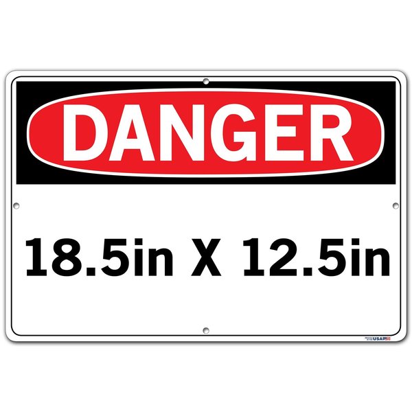 SIGN-DANGER-46 18.5X12.5 POLYSTYRENE.040