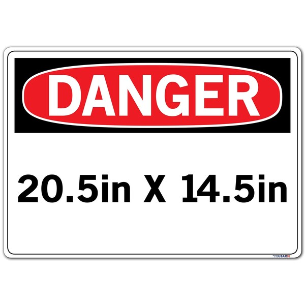 Vinyl Label Sign, 14-1/2