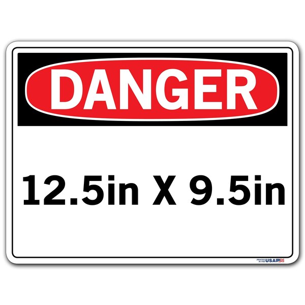 Vinyl Label Sign, 9-1/2