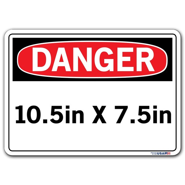 Vinyl Label Sign, 7-1/2