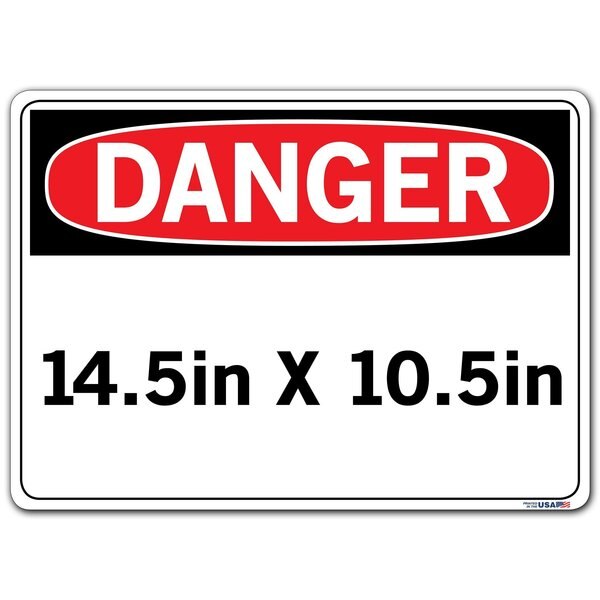 Vinyl Label Sign, 10-1/2