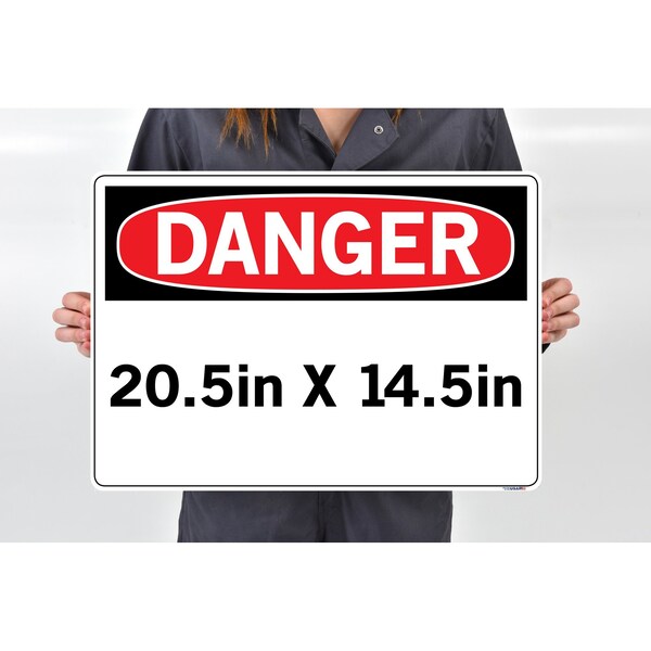 Vinyl Label Sign, 14-1/2