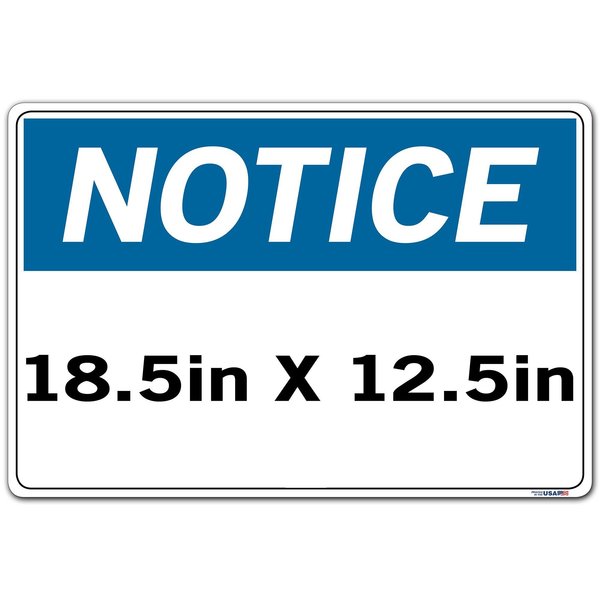 Vinyl Label Sign, 12-1/2