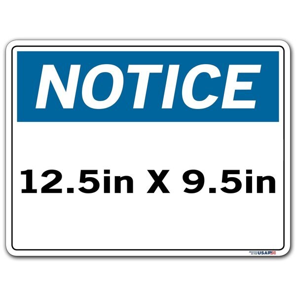 Vinyl Label Sign, 9-1/2