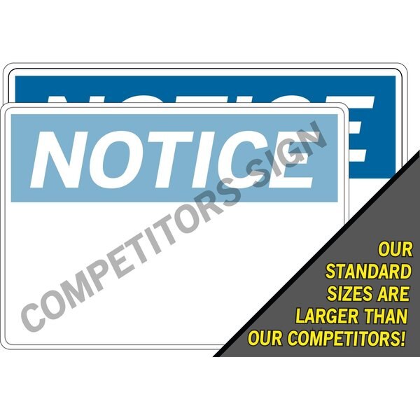 Vinyl Label Sign, 9-1/2